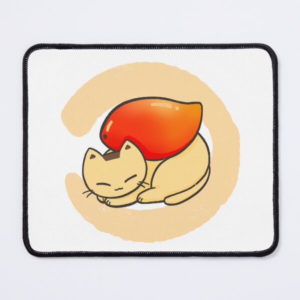 Item preview, Cute Kawaii Sleeping Mango Cat designed and sold by Sleepy-Town.