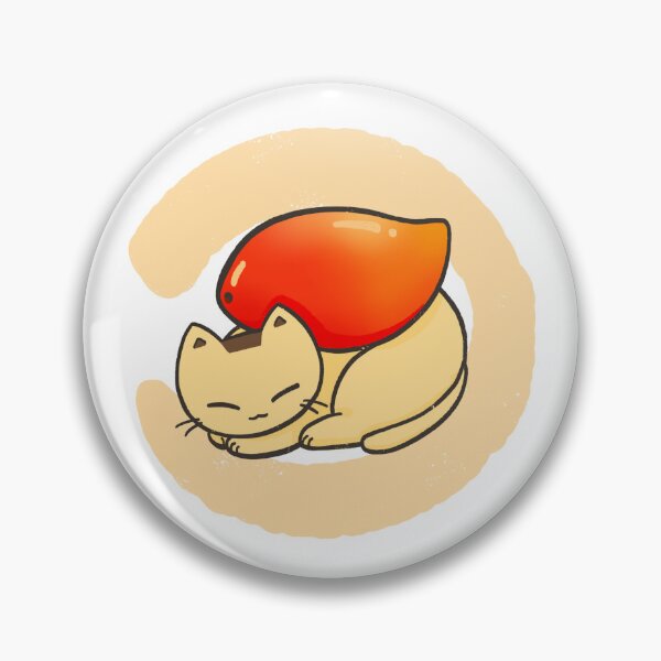Item preview, Cute Kawaii Sleeping Mango Cat designed and sold by Sleepy-Town.