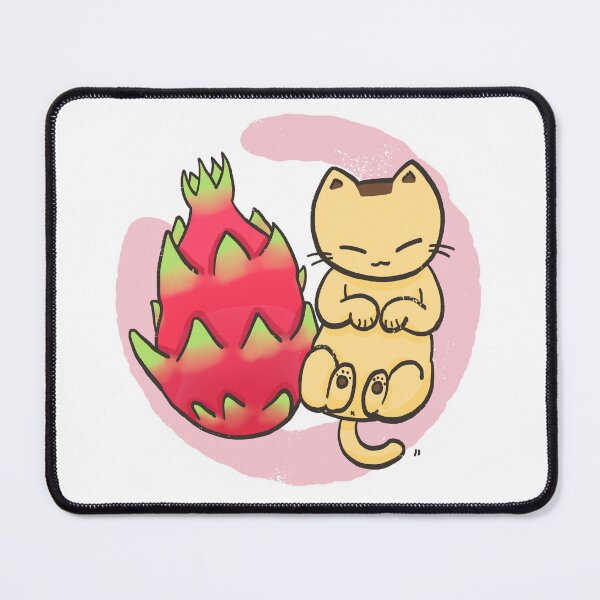 Item preview, Cute Kawaii Sleeping Dragon Fruit Cat designed and sold by Sleepy-Town.