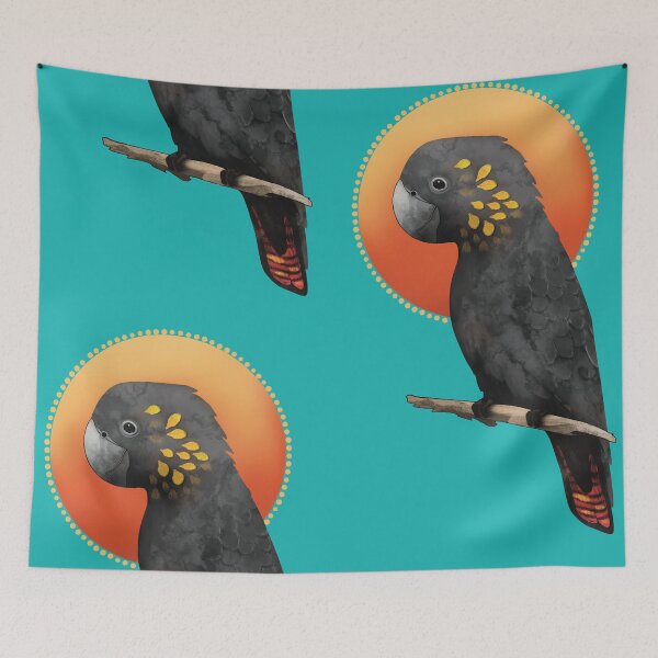 Item preview, Glossy Black Cockatoo Australian Wildlife designed and sold by Karin Taylor.