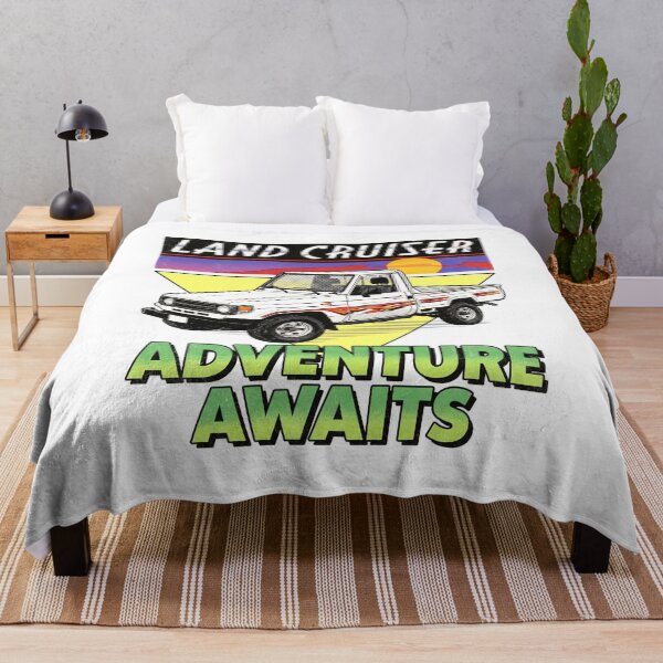 Item preview, Land Cruiser 70 Series Pickup Adventure Awaits White [White Shirt Only] designed and sold by Off-Road-Zone.