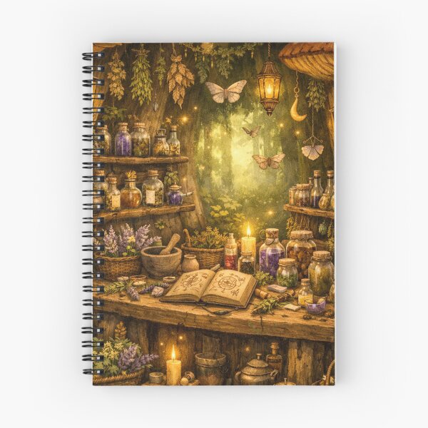 Item preview, Herbalist’s Forest Workshop – Enchanted Cottagecore Design designed and sold by Shadowframe Studios.
