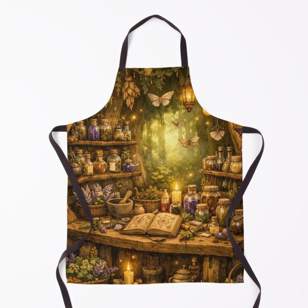 Item preview, Herbalist’s Forest Workshop – Enchanted Cottagecore Design designed and sold by Shadowframe Studios.