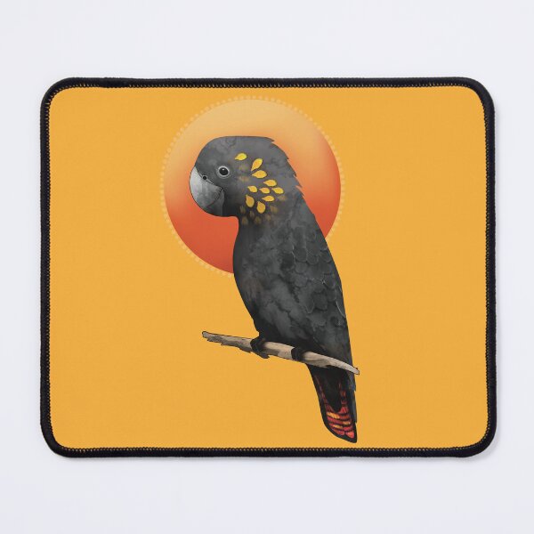 Item preview, Glossy Black Cockatoo Australian Parrot designed and sold by Karin Taylor.