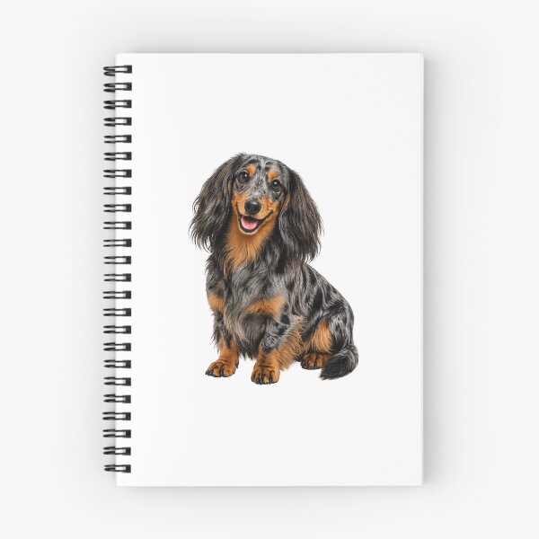 Item preview, Long haired dachshund dappled dog designed and sold by BackgroundND.