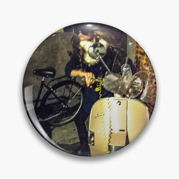 Item preview, Florence Italy - Melanie On A Pink Vespa designed and sold by missioncreek.