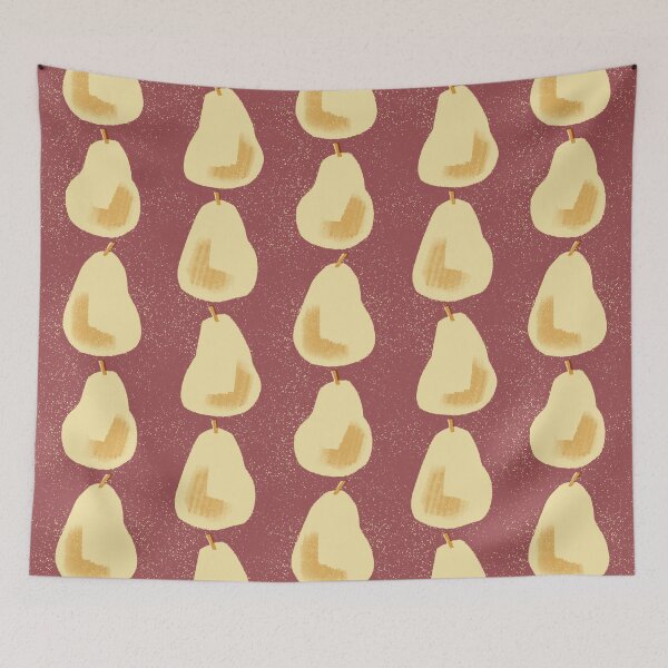 Item preview, Mid-Century Pear Print - 9c4d52 designed and sold by knitetgantt.