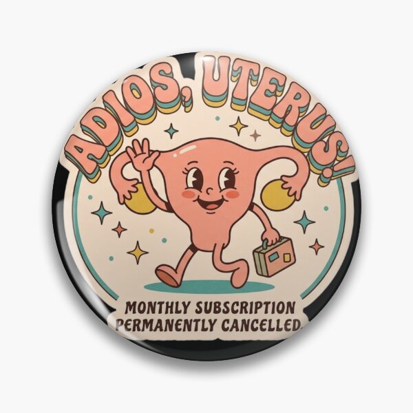 Item preview, Adios Uterus Monthly Subscription Cancelled Retro Hysterectomy designed and sold by Georain.