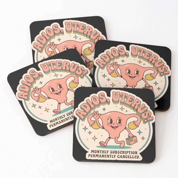 Item preview, Adios Uterus Monthly Subscription Cancelled Retro Hysterectomy designed and sold by Georain.
