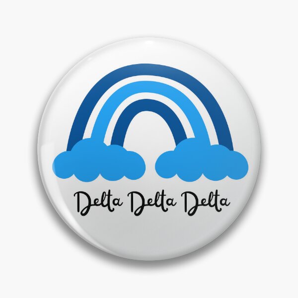 Item preview, Delta Delta Delta Sorority Blue Monochrome Rainbow designed and sold by JaymeOctober.