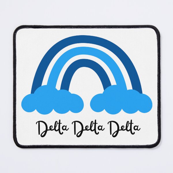 Item preview, Delta Delta Delta Sorority Blue Monochrome Rainbow designed and sold by JaymeOctober.