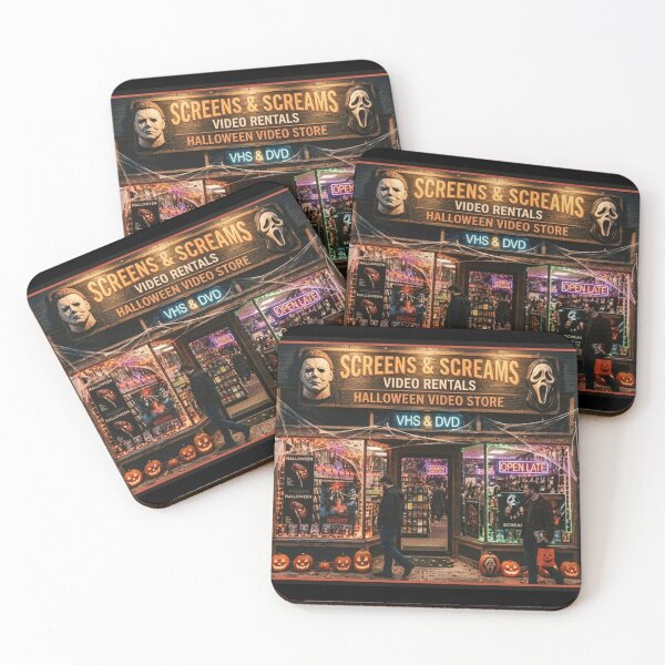 Item preview, Screens and Screams Retro Video Rental designed and sold by Dragonmotor Media.