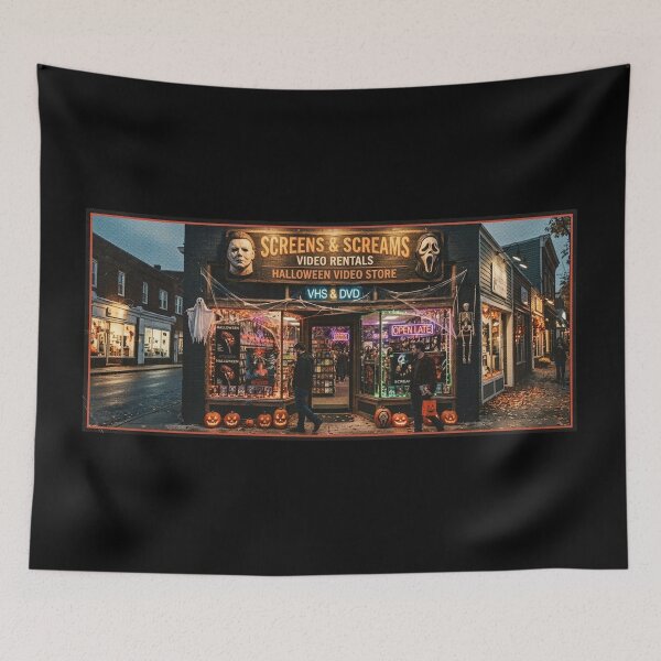 Item preview, Screens and Screams Retro Video Rental designed and sold by dragonmotor7.
