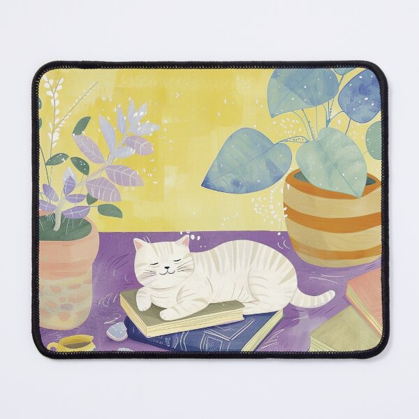 Item preview, Cat in the Library Pastel designed and sold by Amy Olsen.
