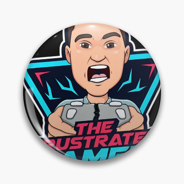 Item preview, Frustrated Gamer Caricature Gaming Emblem designed and sold by SomeHitori.