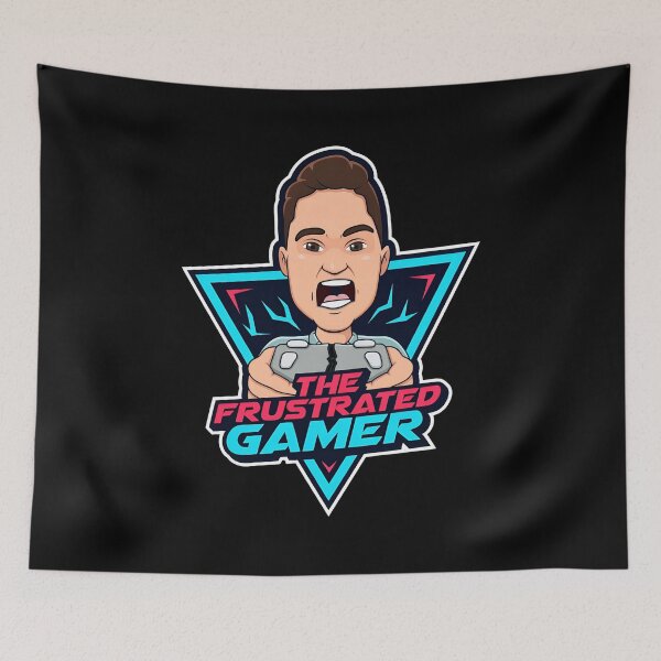 Item preview, Frustrated Gamer Caricature Gaming Emblem designed and sold by SomeHitori.