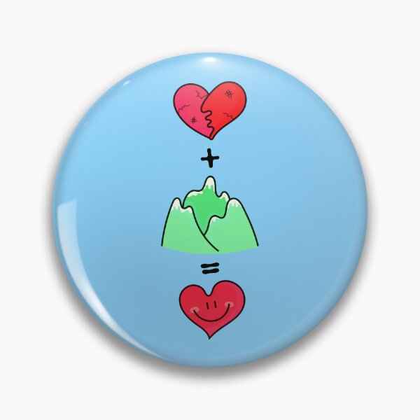 Item preview, A broken heart + Mountain = A happy heart designed and sold by DibujandoPorfa.