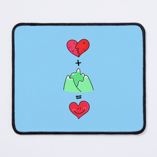 Item preview, A broken heart + Mountain = A happy heart designed and sold by DibujandoPorfa.