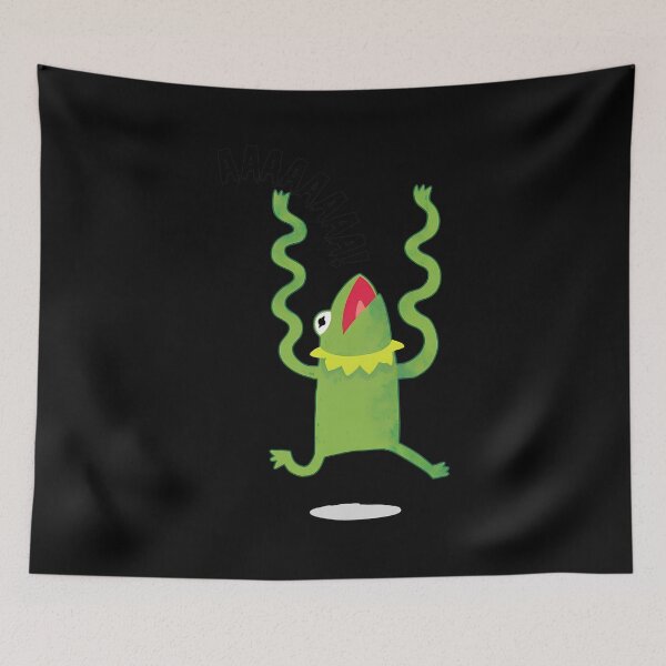 Item preview, Exaggerated Reaction Jumping Funny Amphibian Art designed and sold by SomeHitori.