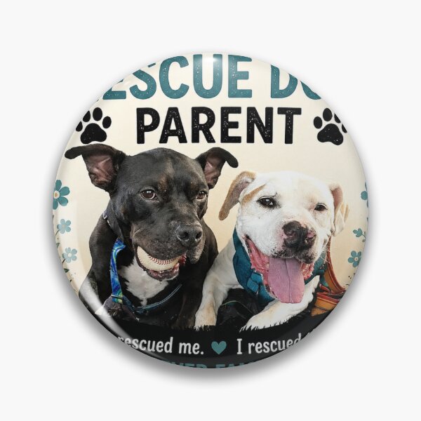 Item preview, Proud Rescue Dog Parent – Forever Family Rescue Dog Sticker designed and sold by Whiskered Garden Studio.