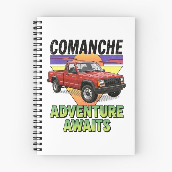 Item preview,  Comanche MJ Adventure Awaits Vintage Truck 4x4 Red [White Shirt Only] designed and sold by Off-Road-Zone.
