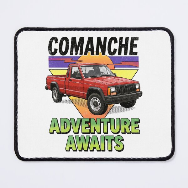 Item preview, Comanche MJ Adventure Awaits Vintage Truck 4x4 Red designed and sold by Off-Road-Zone.