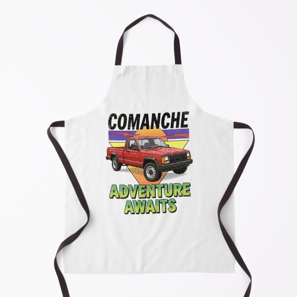 Item preview,  Comanche MJ Adventure Awaits Vintage Truck 4x4 Red [White Shirt Only] designed and sold by Off-Road-Zone.
