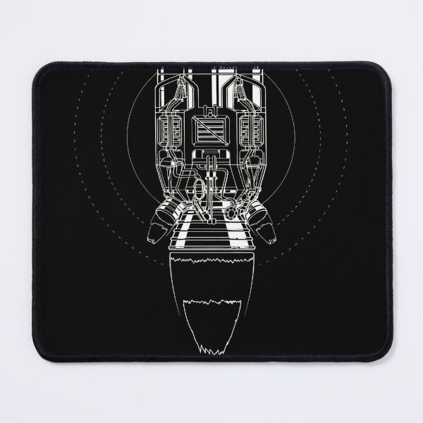 Item preview, Industrial Rocket Engine Blueprint Concept Wearable designed and sold by SomeHitori.