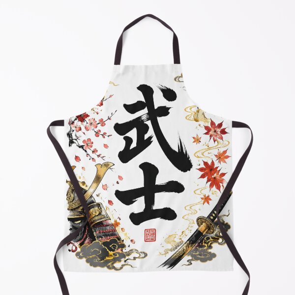 Item preview, Samurai Bushi Kanji | Japanese Warrior Calligraphy with Katana Art designed and sold by kaxymax.