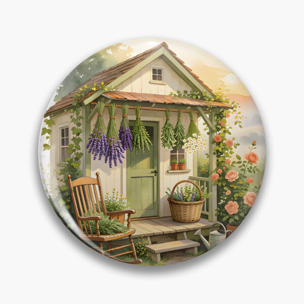 Item preview, Vintage Garden Cart Botanical Watercolor Illustration designed and sold by Spirit of Siam.