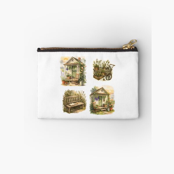 Item preview, Vintage Garden Cart Botanical Watercolor Illustration designed and sold by Spirit of Siam.