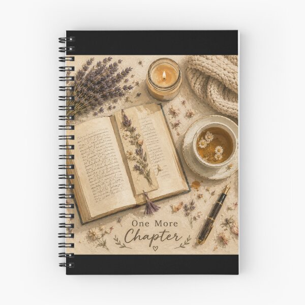 Item preview, One More Chapter | Cozy Reading Flat Lay with Tea & Candle designed and sold by UUniqueIImprint.