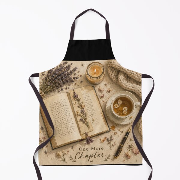 Item preview, One More Chapter | Cozy Reading Flat Lay with Tea & Candle designed and sold by UUniqueIImprint.