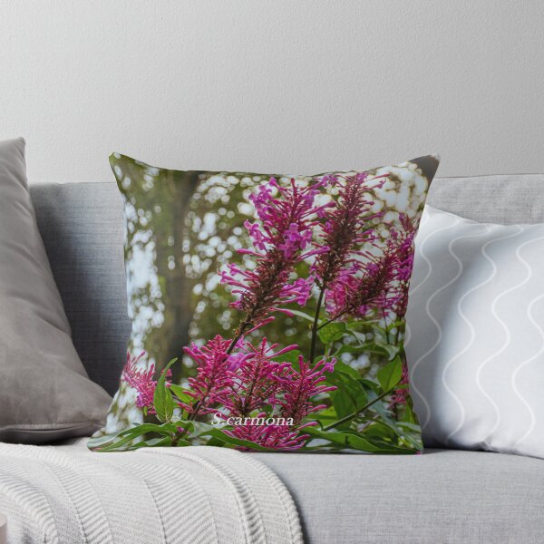 Item preview, Vibrant Magenta Wildflowers in Forest Light Art designed and sold by AuraInkSC.