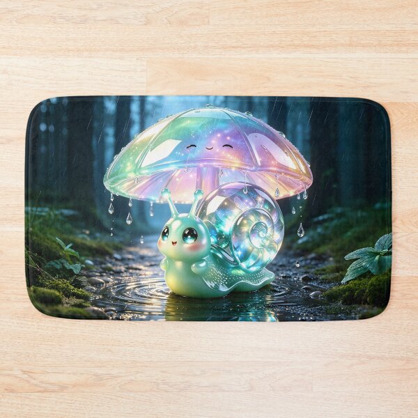 Item preview, Emerald Snail’s Rainy Day Shelter - Cute Jelly Snail in the Rain designed and sold by ABYSSLAB.