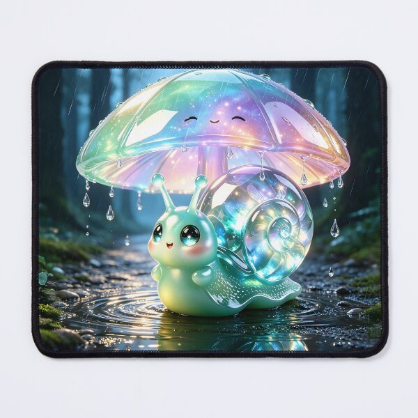 Item preview, Emerald Snail’s Rainy Day Shelter - Cute Jelly Snail in the Rain designed and sold by ABYSSLAB.