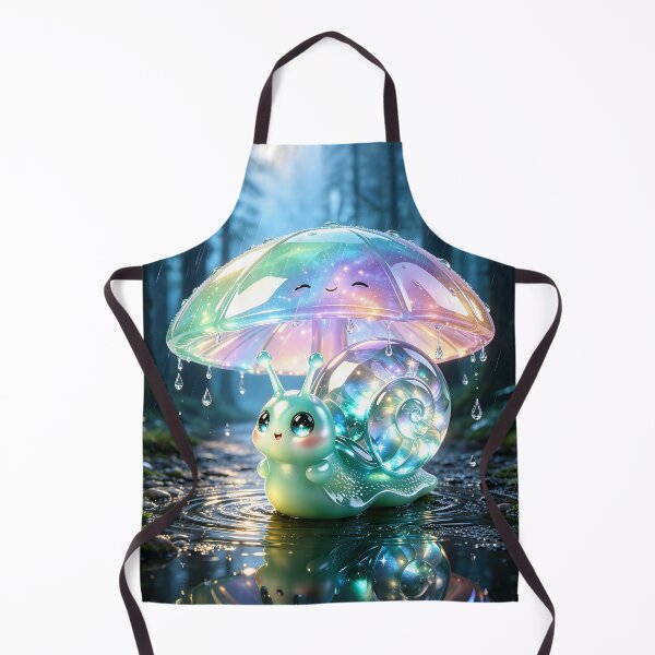 Item preview, Emerald Snail’s Rainy Day Shelter - Cute Jelly Snail in the Rain designed and sold by ABYSSLAB.