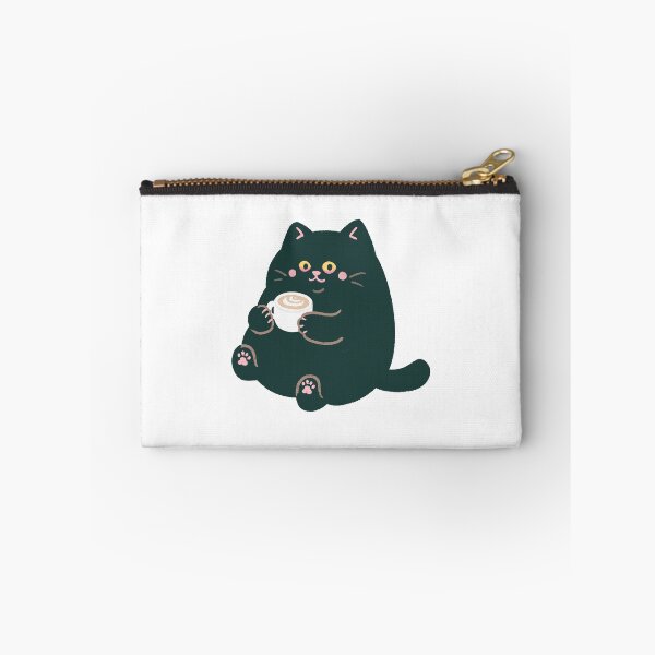 Item preview, Cute Black Cat Having Coffee designed and sold by Gotta Geta Gato.