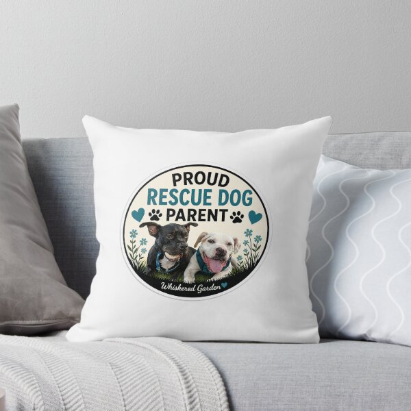 Item preview, Proud Rescue Dog Parent | Rescue Dog Lover Sticker designed and sold by Whiskered Garden Studio.