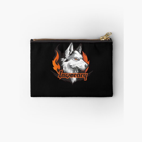 Item preview, Illustration of a White Wolf Head with Glowing Orange Eyes Set Against designed and sold by DaveShopy.
