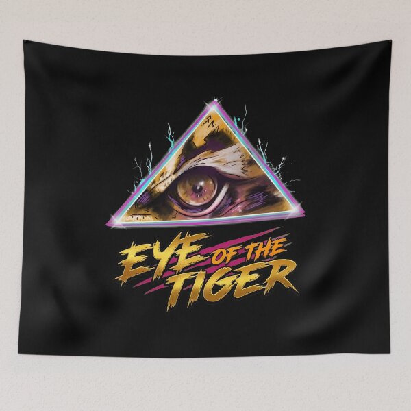 Item preview, Geometric Feline Gaze Retro Graphic designed and sold by ARTBYKTANA.