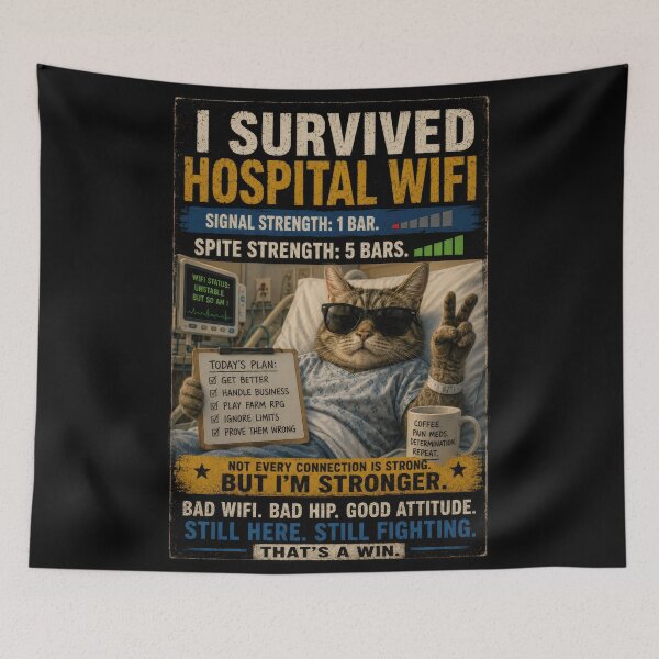 Item preview, I Survived Hospital Wifi designed and sold by IndigoExchange.