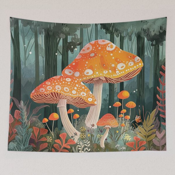 Item preview, Magical Red Cap Mushrooms designed and sold by Amy Olsen.