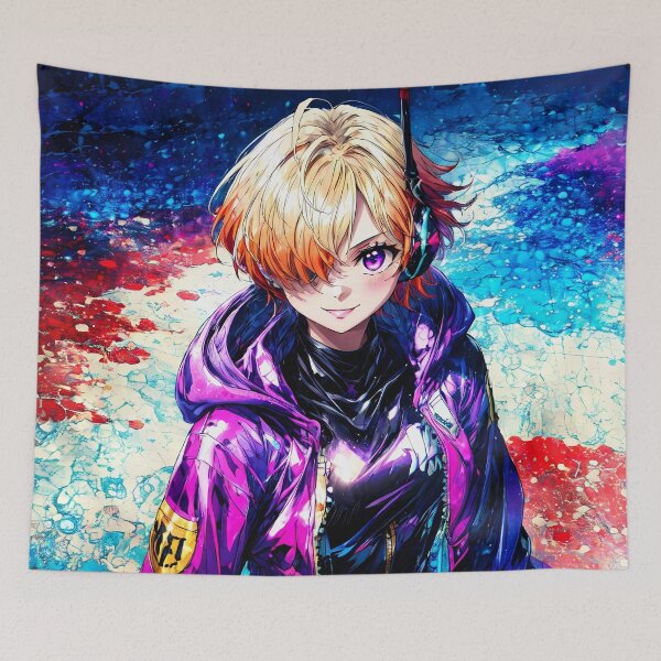 Item preview, Lilith Vegapunk One Piece Neon Punk Jacket Energy designed and sold by PMartistStudio.