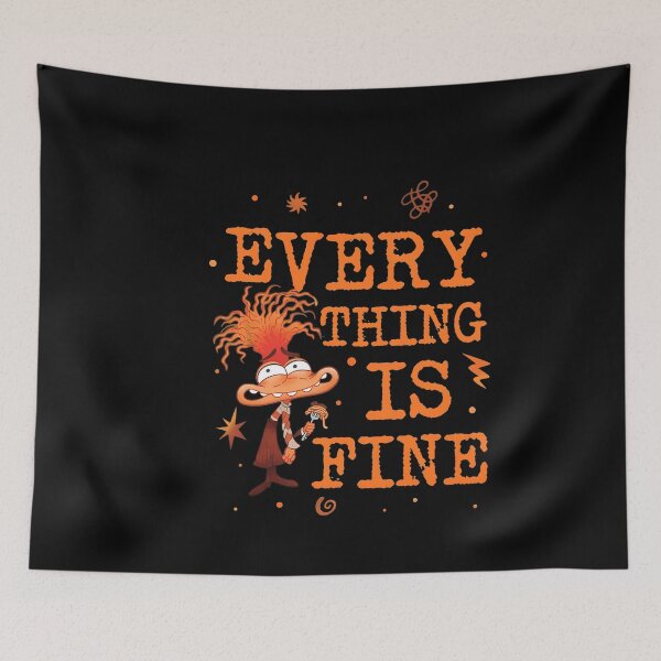 Item preview, Feeling Fine Sarcastic Stress Cartoon Graphic designed and sold by ARTBYKTANA.