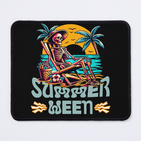 Item preview, Summer Ween Skeleton at the Beach designed and sold by The Retromotel.