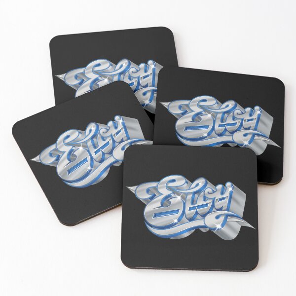 Item preview, Elroy Retro Chrome Script Design designed and sold by ARTBYKTANA.
