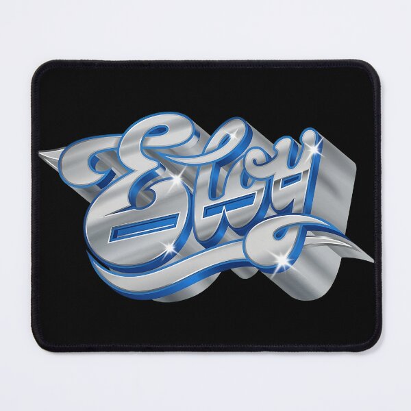 Item preview, Elroy Retro Chrome Script Design designed and sold by ARTBYKTANA.