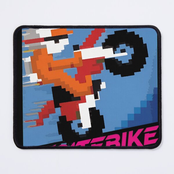 Item preview, Pixel Wheelie Rider Retro Gaming Scene designed and sold by ARTBYKTANA.