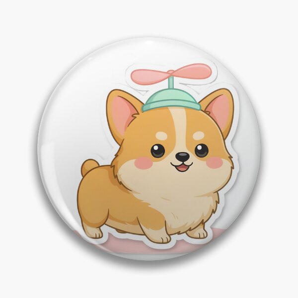 Item preview, Cute Kawaii Corgi Puppy - Adorable Anime Chibi Dog designed and sold by Purrfectly Furr.